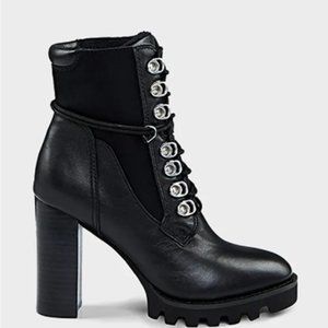 RUDSAK TELISE WOMEN'S HIGH HEEL NYLON & LEATHER BOOTS